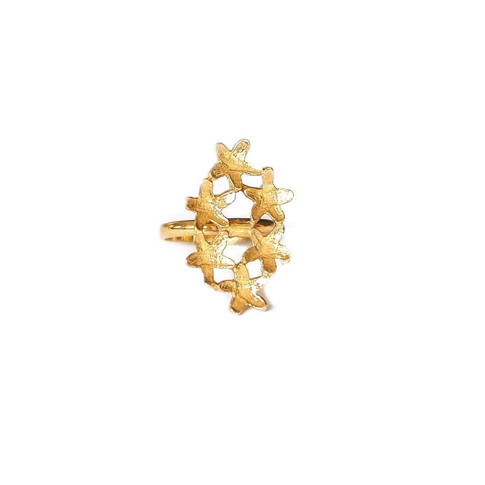 NEW Michelle Starbuck - Vintage Petal Cluster Ring
